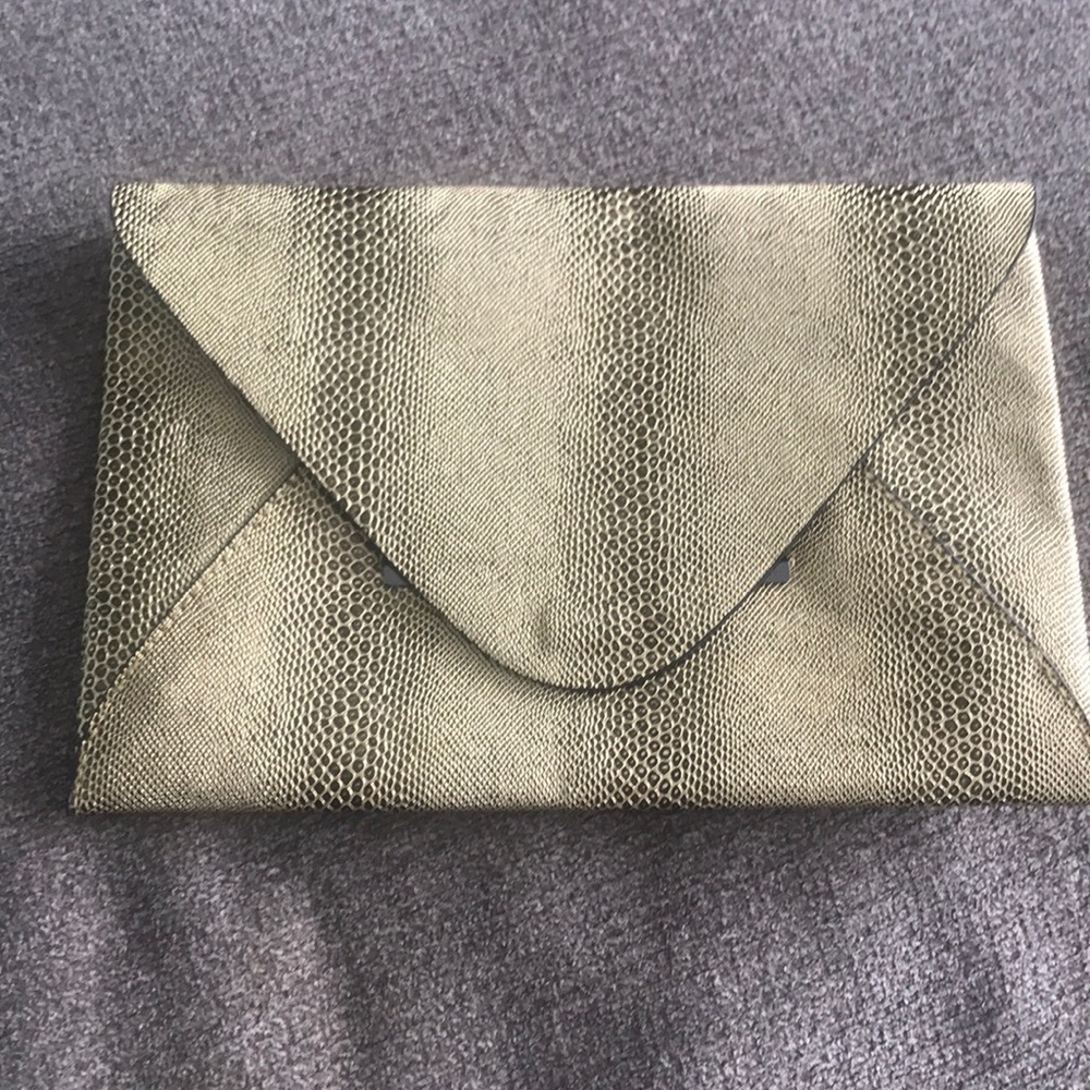 BCBG MaxAzria Gold clutch